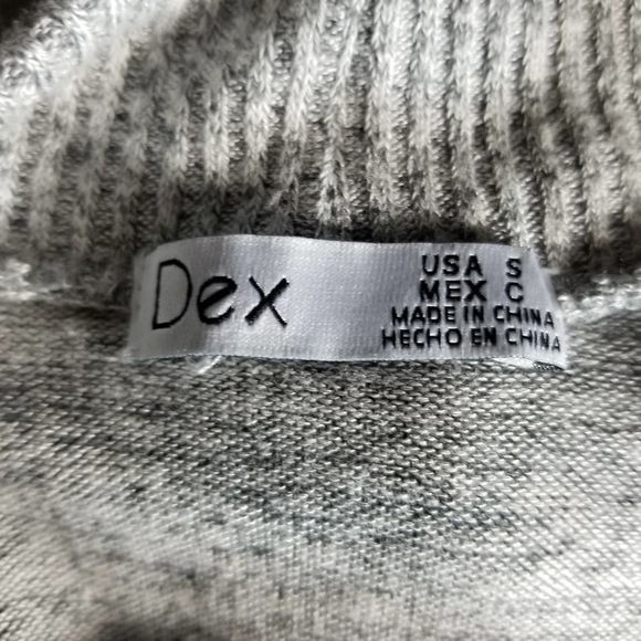 Dex Tie Front Sweater Gray Small - Picture 5 of 6
